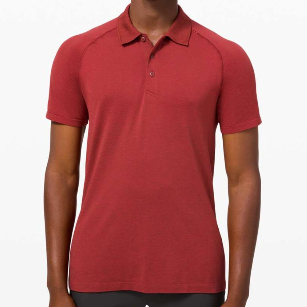 Lululemon Metal Vent Tech Polo - Red - Medium